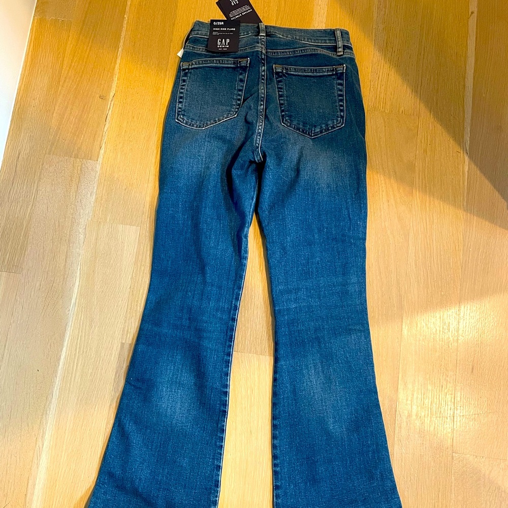 NWT gap wide bottom jeans size 0/25